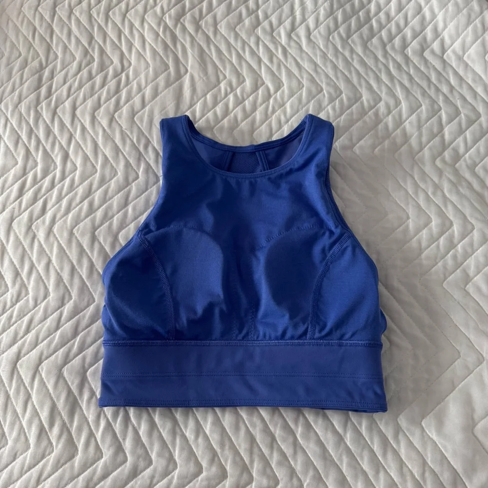 Lululemon Everlux High-Neck Train Bra Wild Indigo - Picture 5 of 15